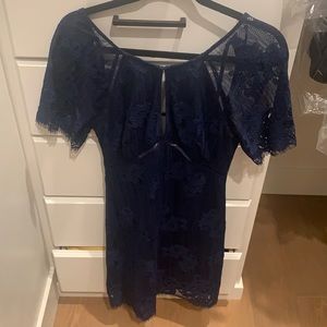 Lace blue dress. Only worn once!